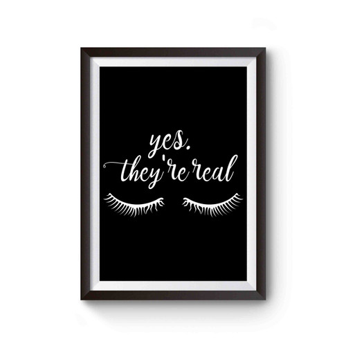 Yes They're Real Lash Boost Poster