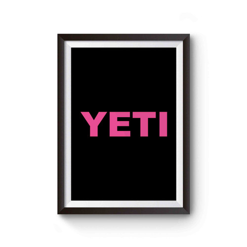 Yeti Script Text Poster