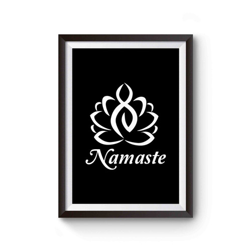 Yoga Namaste Lotus Flower Meditation Poster