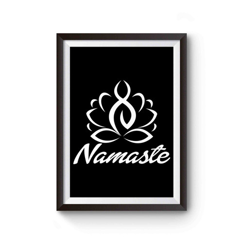 Yoga Namaste Lotus Flower Poster