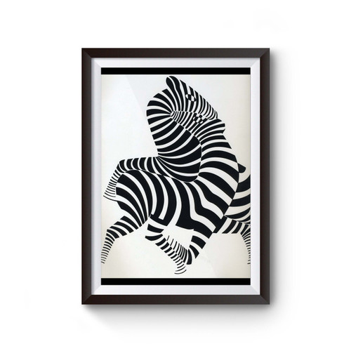 Zebra Victor Vasarely Poster