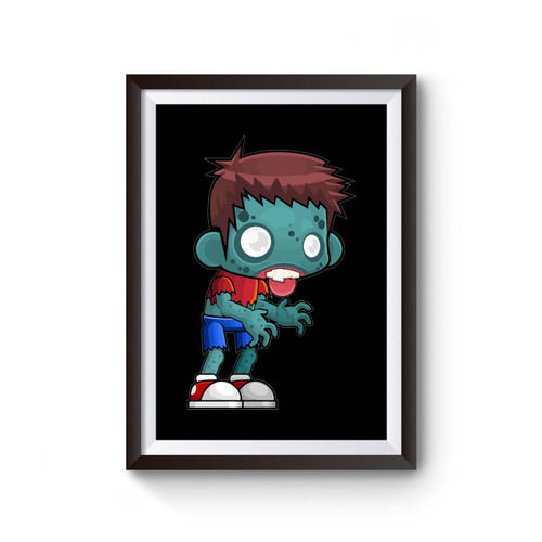 Zombie Halloween Zombie Boy Scary Halloween Poster