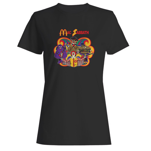 These are Mac Sabbath Women T Shirt that are cute tied to the side or paired with a cardigan or jacket for a more styled look. So comfy and classic, they are sure to make your vacation extra magical.