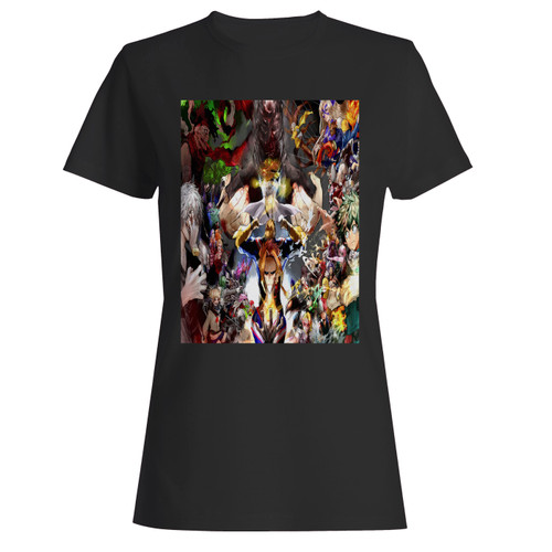 These are My Hero Academia Movie Art Women T Shirt that are cute tied to the side or paired with a cardigan or jacket for a more styled look. So comfy and classic, they are sure to make your vacation extra magical.