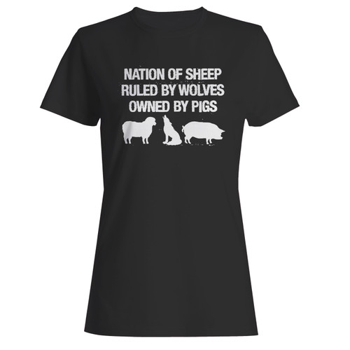 These are Resistance Patch Nation Of Sheep Ruled Women T Shirt that are cute tied to the side or paired with a cardigan or jacket for a more styled look. So comfy and classic, they are sure to make your vacation extra magical.