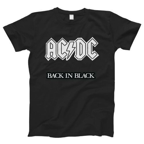 Acdc Back In Black Men T Shirt