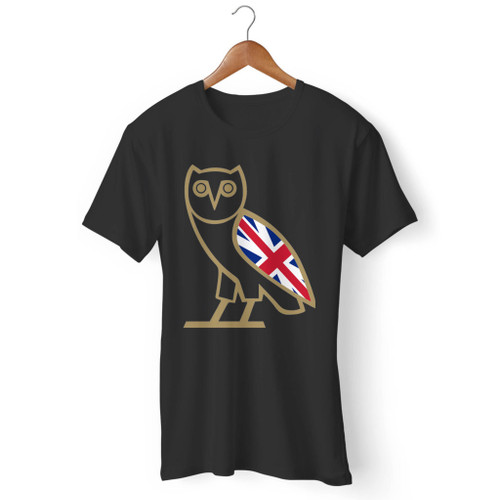 Drhake Ovho Owl England Logo Men T Shirt