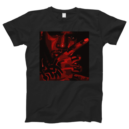Bryson Tiller Rectangle Red Photo Men T Shirt