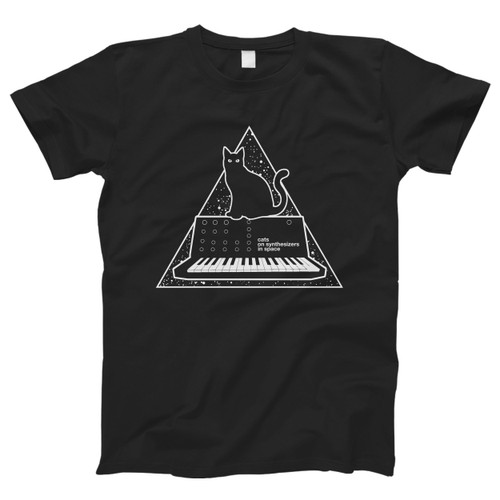 Cats On Synthesizers In Space Bw Men T Shirt