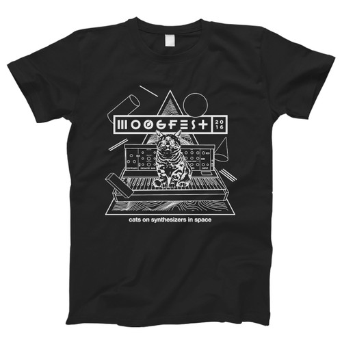 Cats On Synthesizers In Space Bw One Men T Shirt