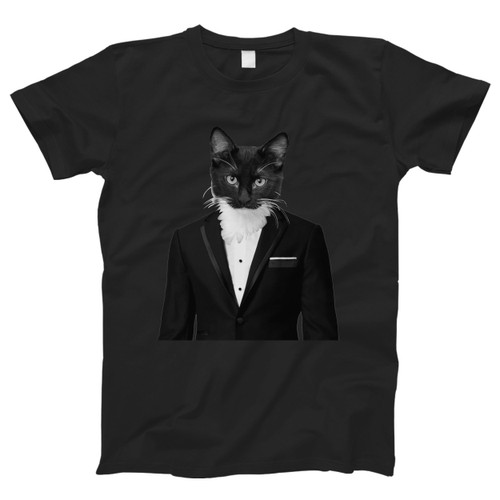 Cat Tuxedo Men T Shirt