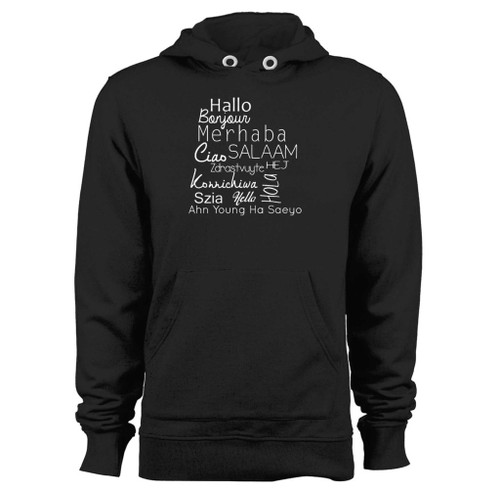 Was created with comfort in mind, this world languages hello custom hoodie lighter weight is perfect for any activity. Teams and groups love this hoodie for its affordable price and variety of colors.