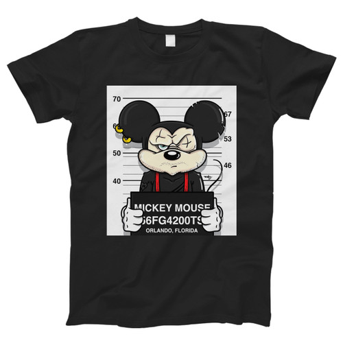 Disney Mickey Mouse Mugshot Men T Shirt