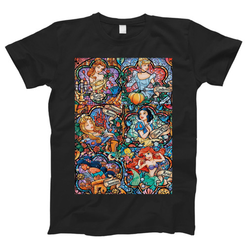 Disney Princess All Star Mosaic Men T Shirt