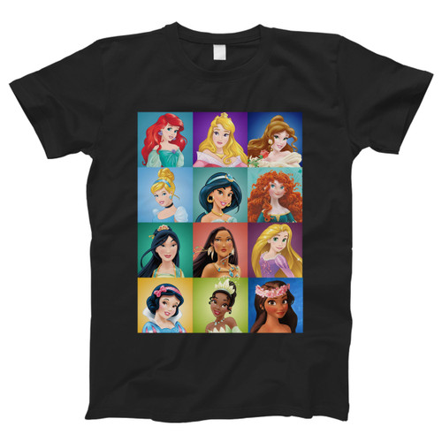 Disney Princess Twelve With Moana Men T Shirt