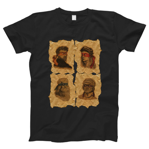 Donatello Raphael Leonardo Da Vinci And Michelangelo Renaissance Artists Ninja Turtles Men T Shirt