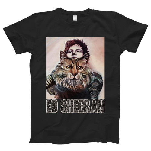 Ed Sheeran And His Tiger On Canvas Men T Shirt