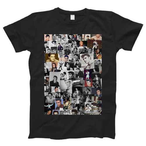 Elvis Presley Photo Mozaik Men T Shirt