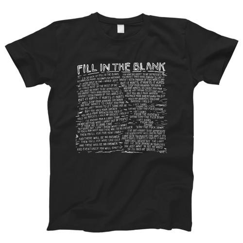 Fill In The Blank Car Seat Headset Lyrics Men T Shirt