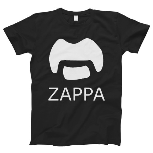 Frank Zappa Mustache Logo Men T Shirt