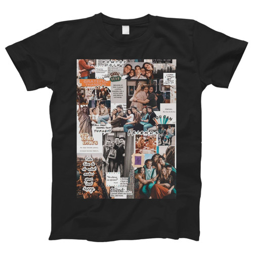 Friends Tv Show Central Perk Collage Quotes Photos Men T Shirt