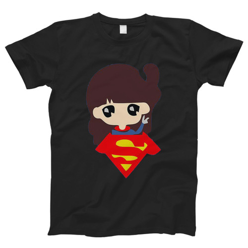 Funny Cartoon Super Girl Men T Shirt