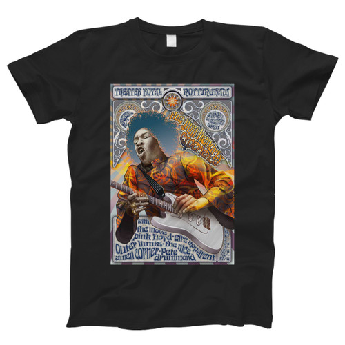 Jimi Hendrix Concert Poster Men T Shirt