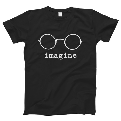 John Lennon Imagine Glasses Men T Shirt