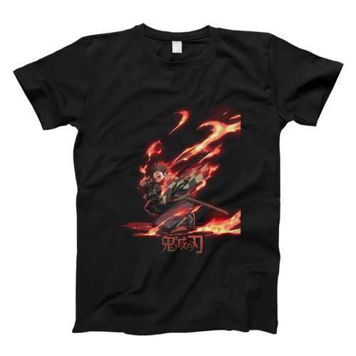 Kamado Tanjiro Fire Breath Men T Shirt