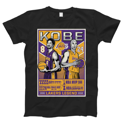 Kobe Bryant Serigraph 8 Vs 24 Men T Shirt
