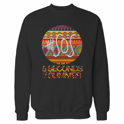 Your 5 sos logo crewneck sweatshirt just got an update. This super comfortable and lighter weight crewneck will become your favorite go-to sweatshirt. The cozy spandex cuffs and waistband make this pill-resistant sweatshirt a fan favorite.And your group will look and feel their best in this premium ringspun cotton crew.