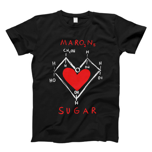 Maroon 5 Sugar Heart Red Men T Shirt