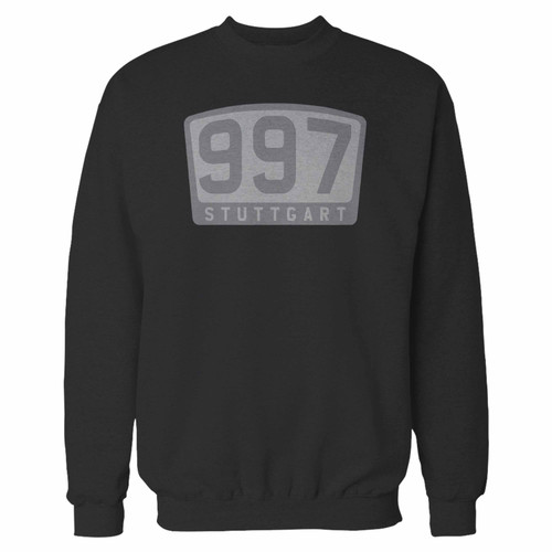 Your 997 stuttgart emblem crewneck sweatshirt just got an update. This super comfortable and lighter weight crewneck will become your favorite go-to sweatshirt. The cozy spandex cuffs and waistband make this pill-resistant sweatshirt a fan favorite.And your group will look and feel their best in this premium ringspun cotton crew.