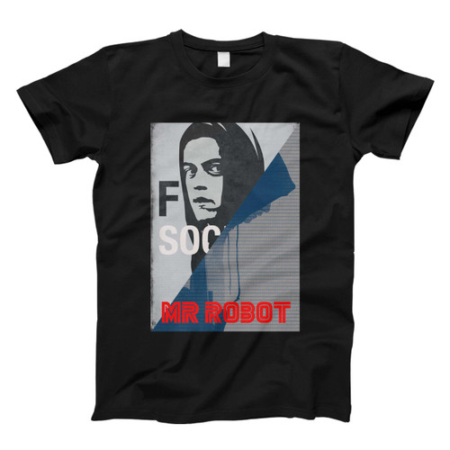 Mr Robot Fuck Society Trans Men T Shirt