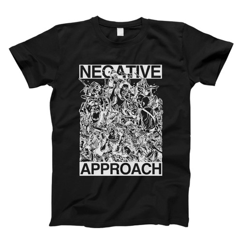 Negative Approach Detail Illustration Men T Shirt