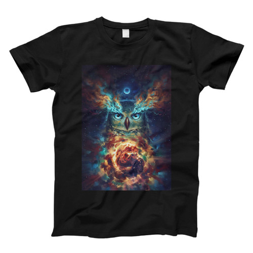Owl Galaxy Men T Shirt