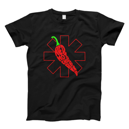 Red Hot Chili Pepper Logo Chili In Center Men T Shirt
