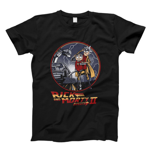 Rick And Morty Back To The Future Men T Shirt