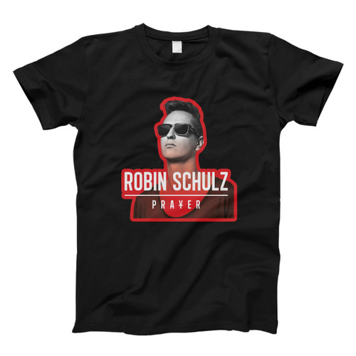 Robin Schulz Prayer Photo Close Up In Red Background Men T Shirt