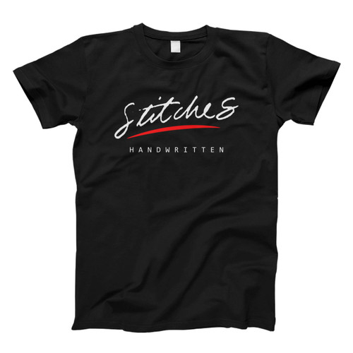 Shawn Mendes Stitches Handwriting Men T Shirt