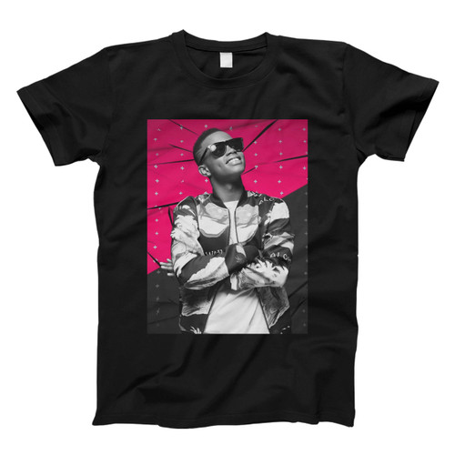 Silento Black And Red Background Men T Shirt
