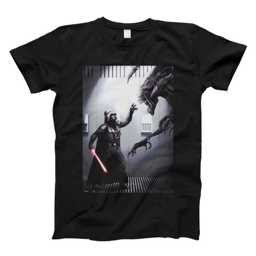 Star Wars Darth Vader Versus Aliens Men T Shirt