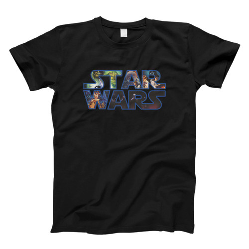 Star Wars Logo Photo Inside Men T Shirt