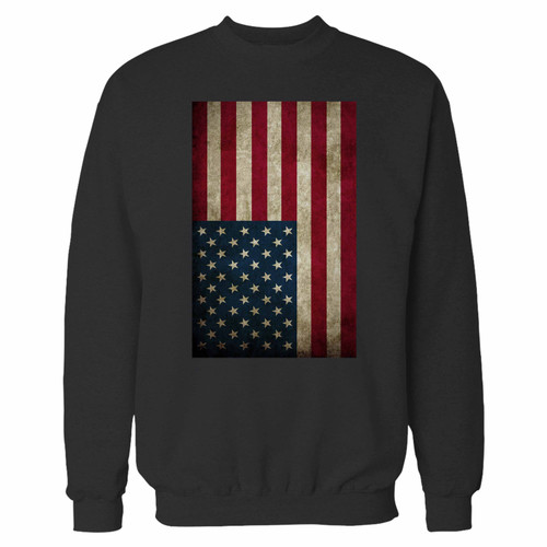 Your america flag crewneck sweatshirt just got an update. This super comfortable and lighter weight crewneck will become your favorite go-to sweatshirt. The cozy spandex cuffs and waistband make this pill-resistant sweatshirt a fan favorite.And your group will look and feel their best in this premium ringspun cotton crew.