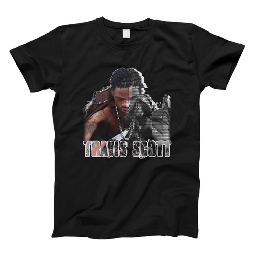 Travis Scott Face Cover Men T Shirt