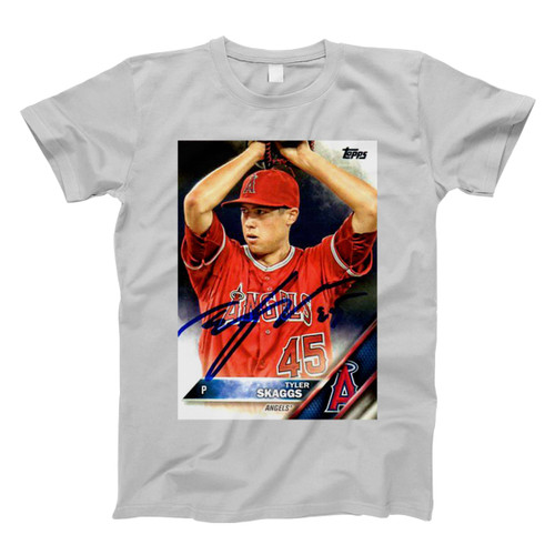 Tyler Skaggs 2016 Topps Signed Men T Shirt