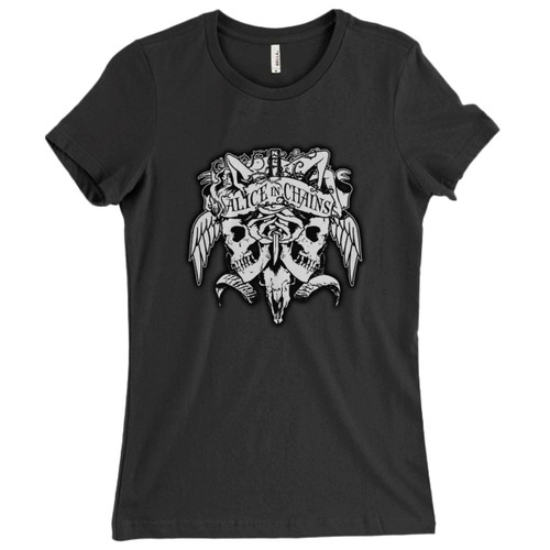 These are Alice In Chains Logo Women T Shirt that are cute tied to the side or paired with a cardigan or jacket for a more styled look. So comfy and classic, they are sure to make your vacation extra magical.