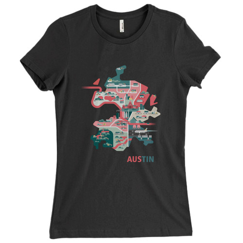 These are Austin Tour Map Women T Shirt that are cute tied to the side or paired with a cardigan or jacket for a more styled look. So comfy and classic, they are sure to make your vacation extra magical.