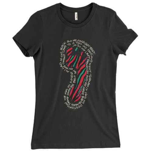 These are A Tribe Called Quest Foot Women T Shirt that are cute tied to the side or paired with a cardigan or jacket for a more styled look. So comfy and classic, they are sure to make your vacation extra magical.