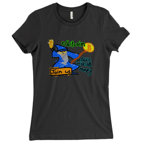 These are Bitcoin Wizard Magic Internet Money Women T Shirt that are cute tied to the side or paired with a cardigan or jacket for a more styled look. So comfy and classic, they are sure to make your vacation extra magical.